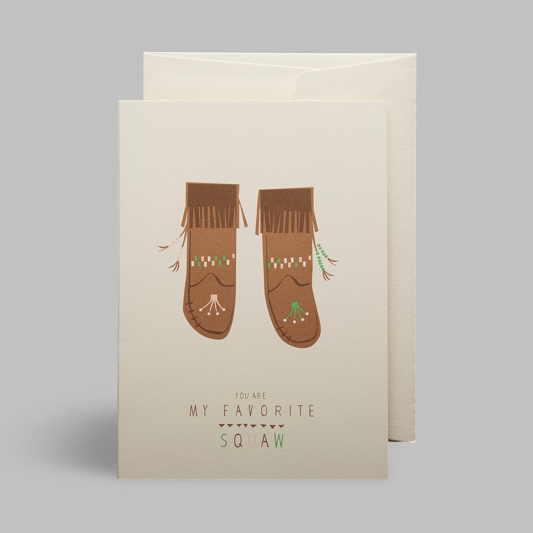 Moderne Grusskarte minimalistisch nachhaltig - Liebe my favorite sqaw Freude - Pleased to meet