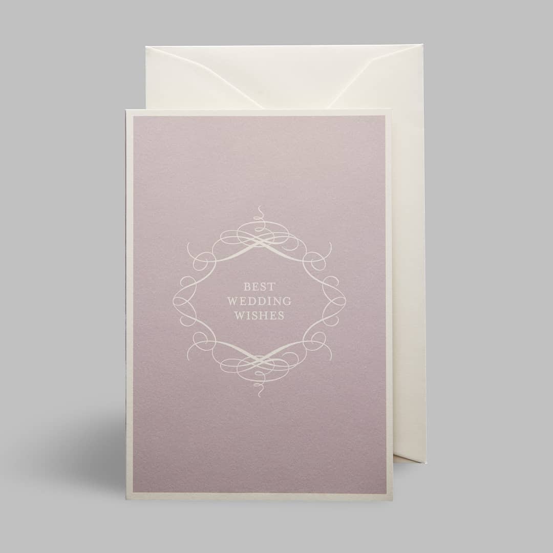 Hochzeit Grusskarte Glückwunsch Best Wishes Pastellfarben Blumen von Haferkorn & Sauerbrey