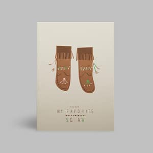 Moderne Grusskarte minimalistisch nachhaltig - Liebe my favorite sqaw Freude - Pleased to meet