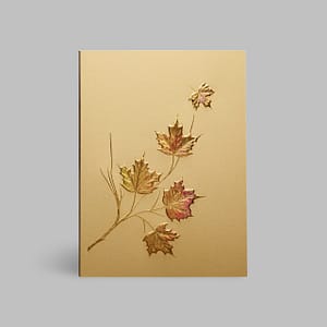 Goldene Prägekarte Ahorn Paula Skene