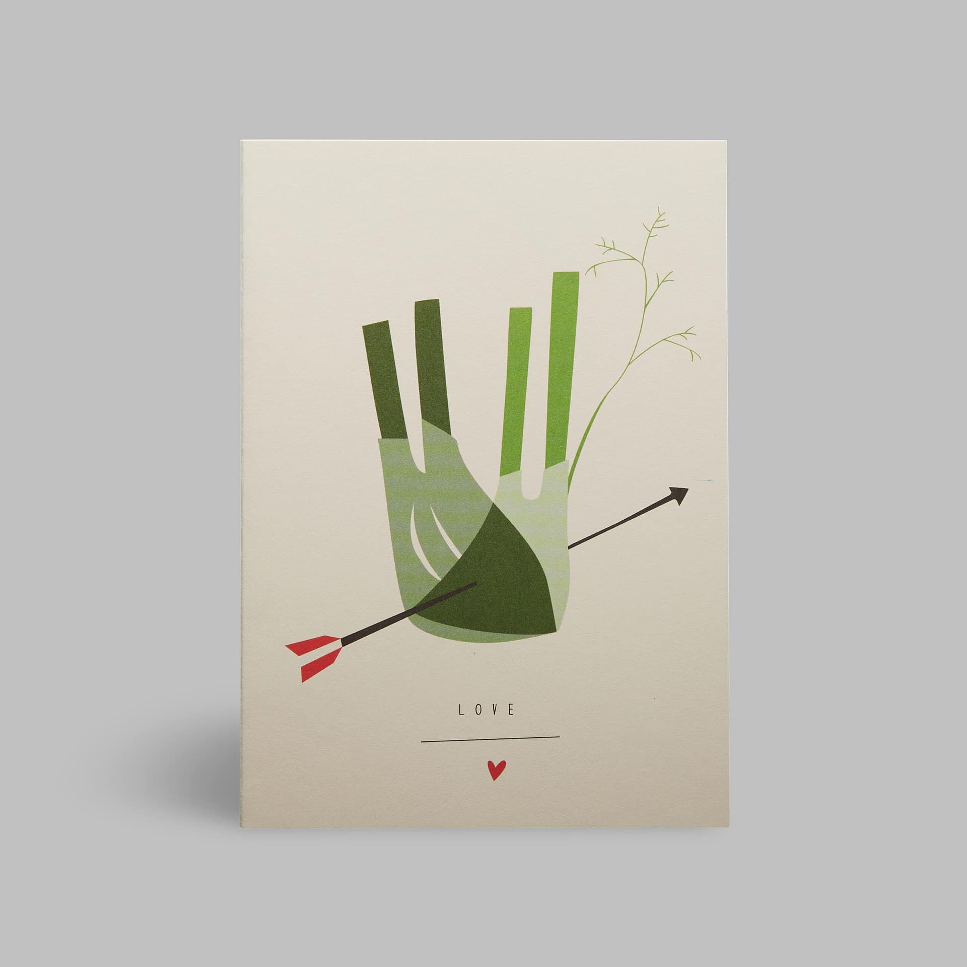 Moderne Grusskarte minimalistisch nachhaltig - Vegetarier Veganer Liebe Fenchel Fennel Amor Liebespfeil - Pleased to meet Moderne Grusskarte minimalistisch nachhaltig - Vegetarier Veganer Liebe Fenchel Fennel Amor Liebespfeil - Pleased to meet