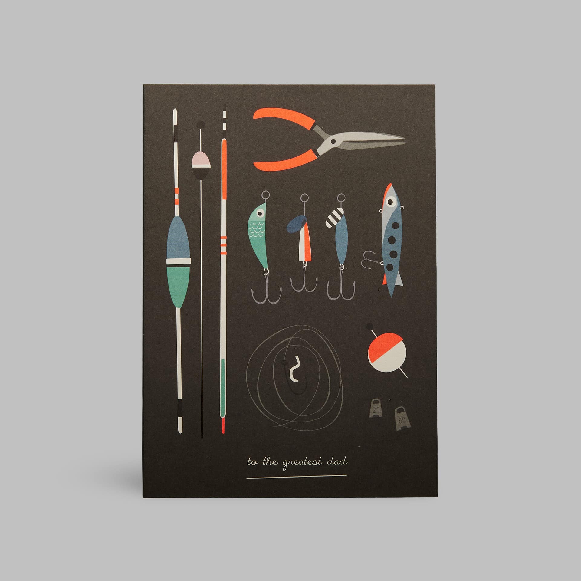 Moderne Grusskarte minimalistisch nachhaltig - Angler Karte the greatest dad Vater - Pleased to meet Moderne Grusskarte minimalistisch nachhaltig - Angler Karte the greatest dad Vater - Pleased to meet