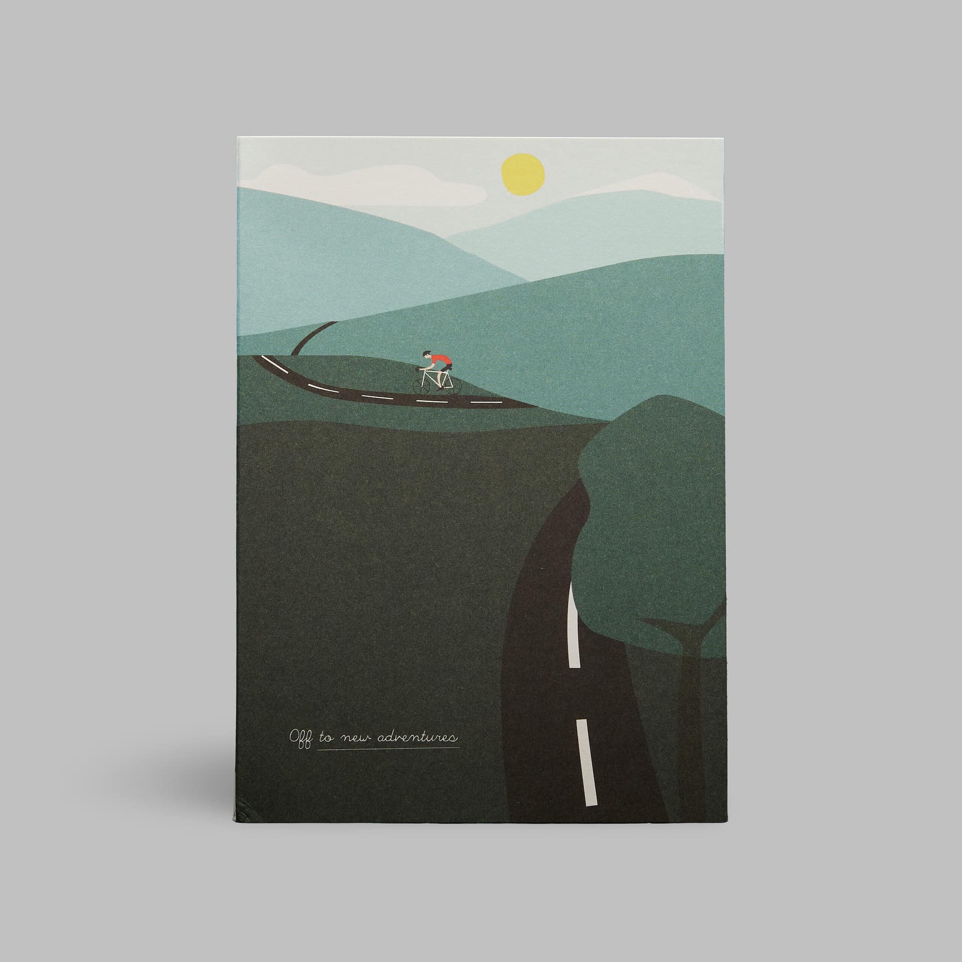 Moderne Grusskarte minimalistisch nachhaltig - Fahrrad cycling off to new adventures - Pleased to meet Moderne Grusskarte minimalistisch nachhaltig - Fahrrad cycling off to new adventures - Pleased to meet