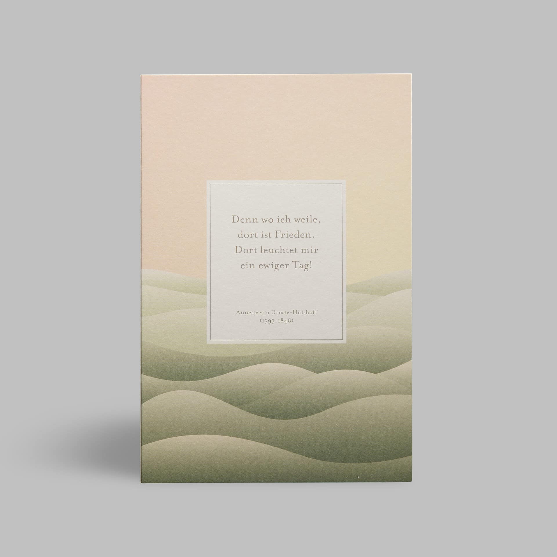 Trauerkarte Tod Verlust - Droste Huelshoff Frieden ewiger Tag von Haferkorn & Sauerbrey Trauerkarte Tod Verlust - Droste Huelshoff Frieden ewiger Tag von Haferkorn & Sauerbrey
