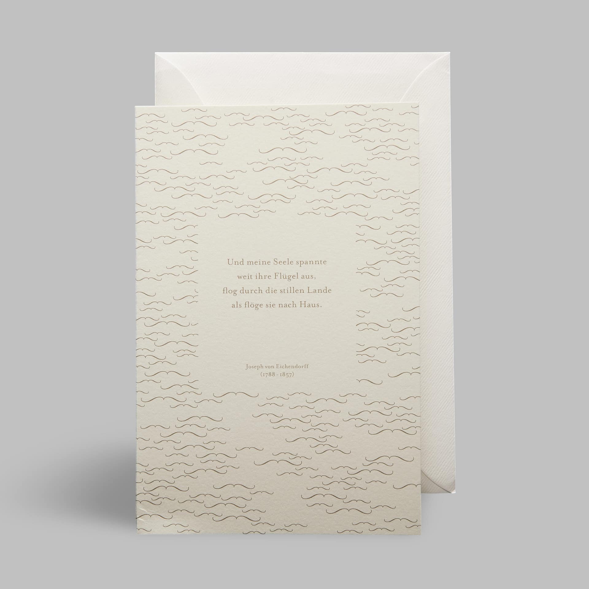 Trauerkarte Tod Verlust - Droste Huelshoff fühlen sagen Worte von Haferkorn & Sauerbrey Trauerkarte Tod Verlust - Droste Huelshoff fühlen sagen Worte von Haferkorn & Sauerbrey